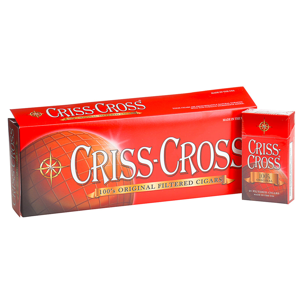 Criss Cross Original Filtered Cigars 10 Packs of 20 1