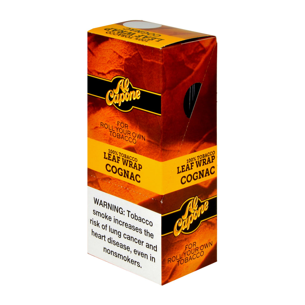 Al Capone Tobacco Leaf Wrap Pack of 12ct Cognac 1