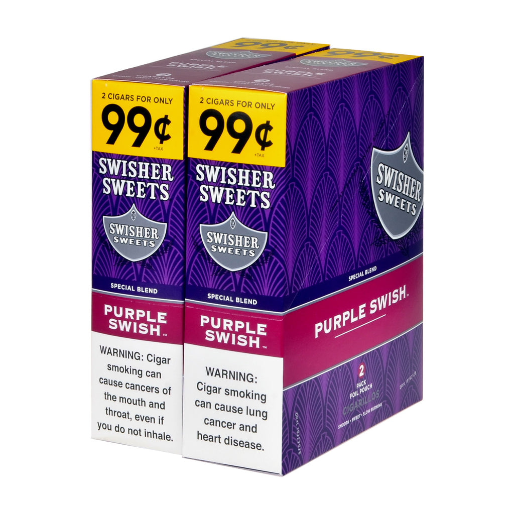 Swisher Sweets Cigarillos 99 Cent Pre Priced 30 Packs of 2 Cigars Purple Swish 1