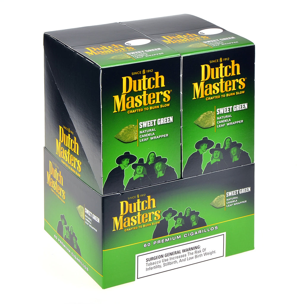 Dutch Masters Cigarillos Sweet Green 20 Pouches of 3 1