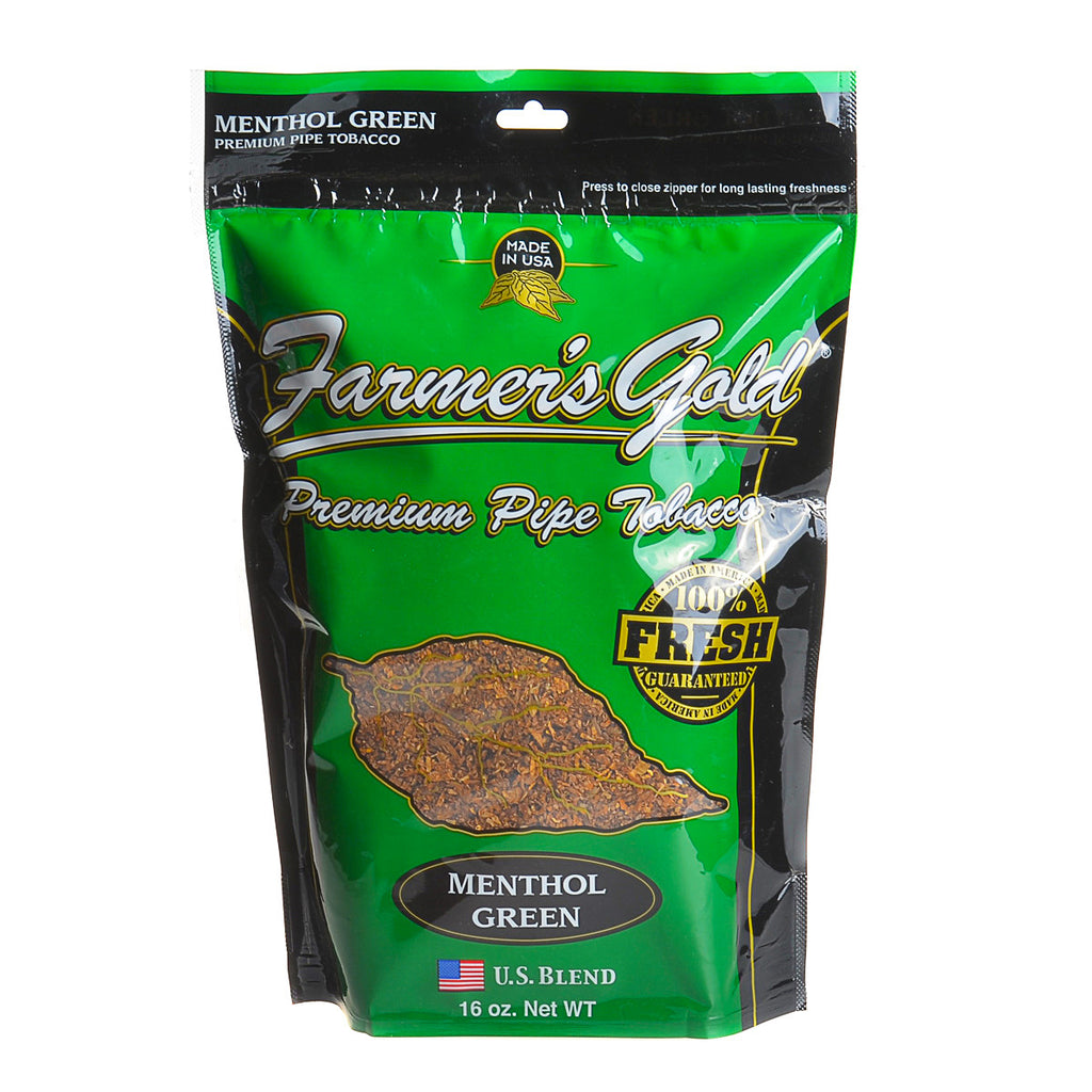 Farmer's Gold Menthol Green Pipe Tobacco 16 oz. Bag 1