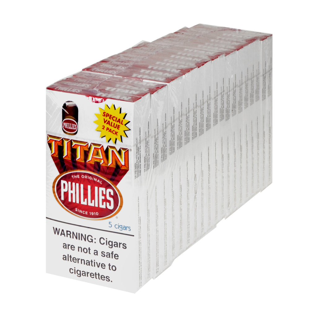 Phillies Blunt Titan White Cigars 20 Packs of 5 1