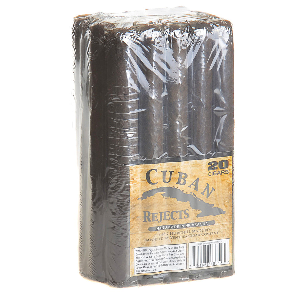 Cuban Rejects Churchill Maduro Cigars Pack of 20 1