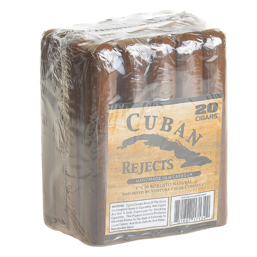 Cuban Rejects Robusto Natural Cigars Pack of 20 1