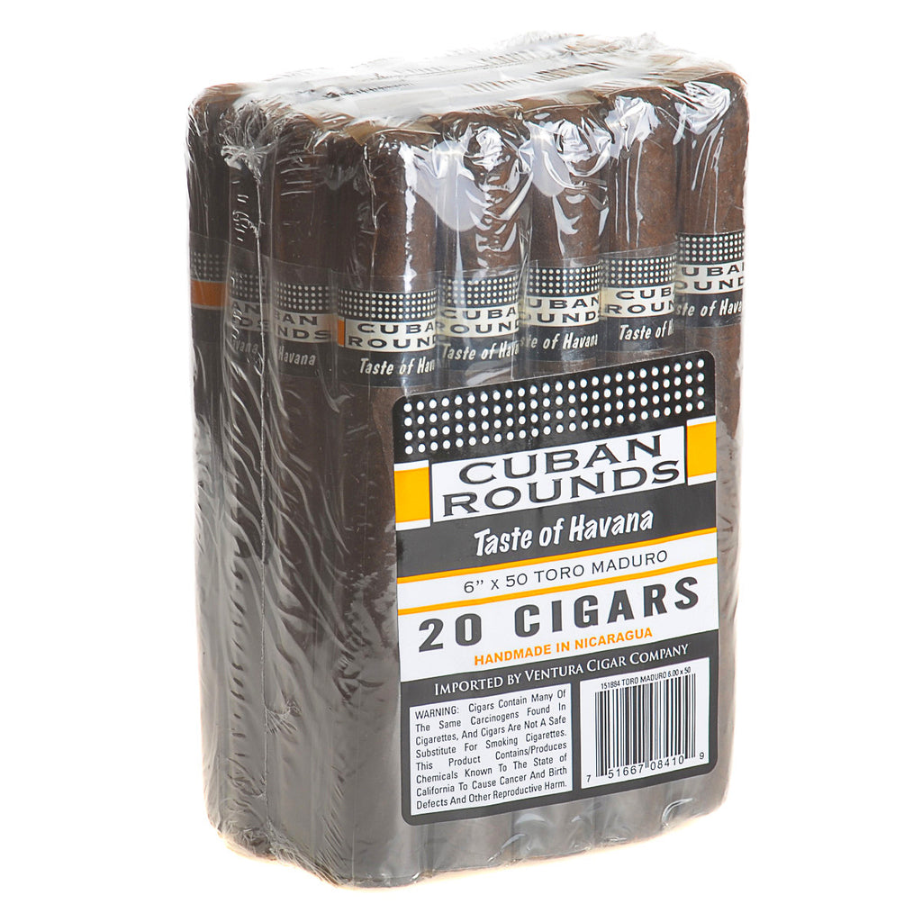 Cuban Rounds Toro Maduro Cigars Pack of 20 1