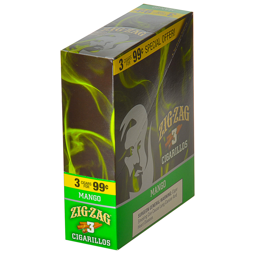 Zig Zag Mango Cigarillos 3 for 99 Cents 15 Pouches of 3 1