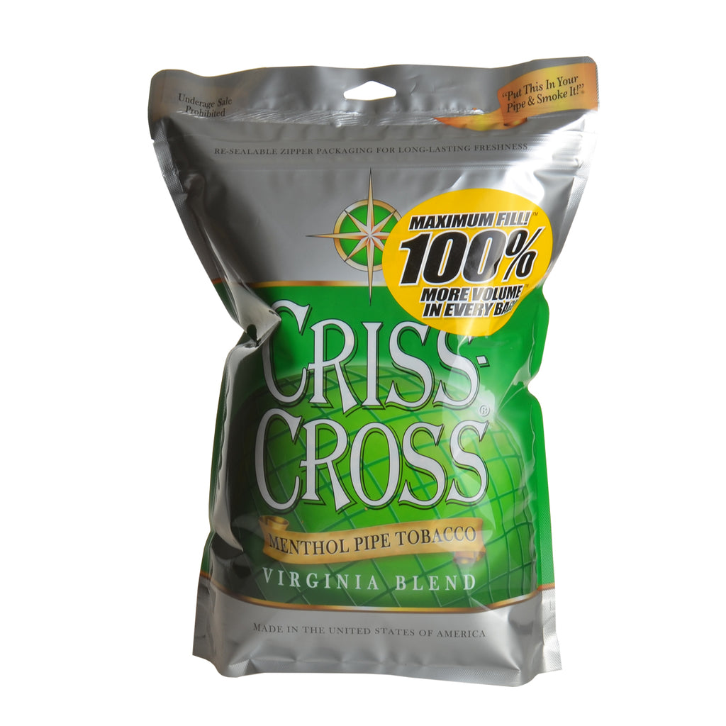 Criss Cross Virginia Blend Menthol Pipe Tobacco 8 oz. Bag 2