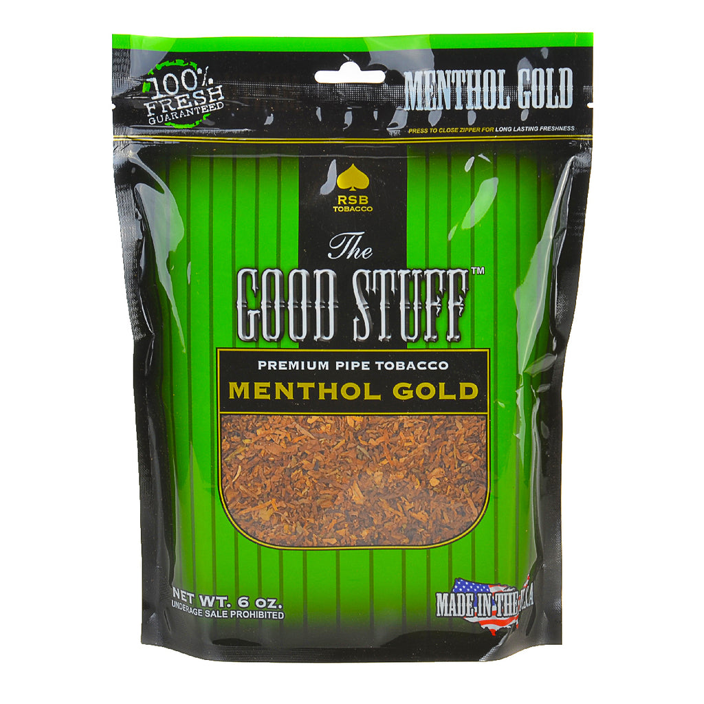 Good Stuff Menthol Gold Pipe Tobacco 6 oz. Bag 1