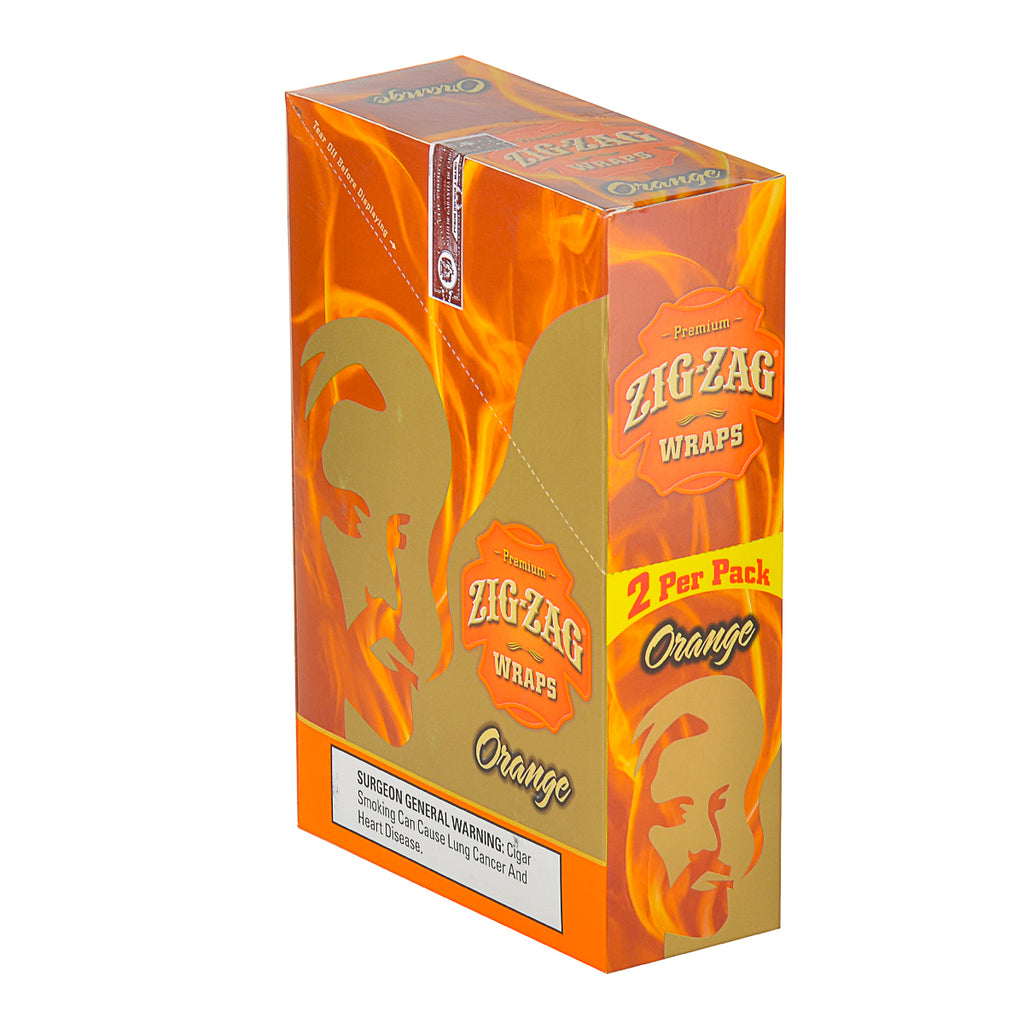 Zig Zag Wraps Premium Orange 25 Packs of 2 1