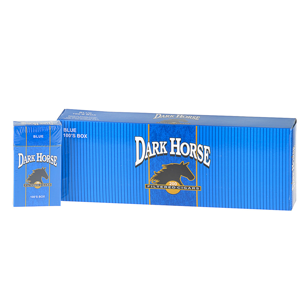 Dark Horse Blue (Mild) Filtered Cigars 10 Packs of 20 1