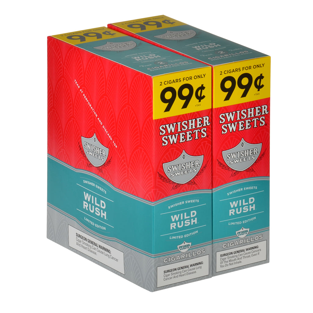 Swisher Sweets Cigarillos 99 Cent Pre Priced 30 Packs of 2 Cigars Wild Rush 4