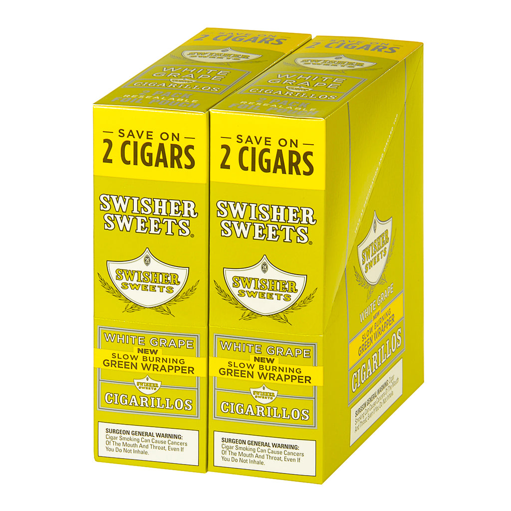 Swisher Sweets Cigarillos 30 Packs of 2 Cigars White Grape 1