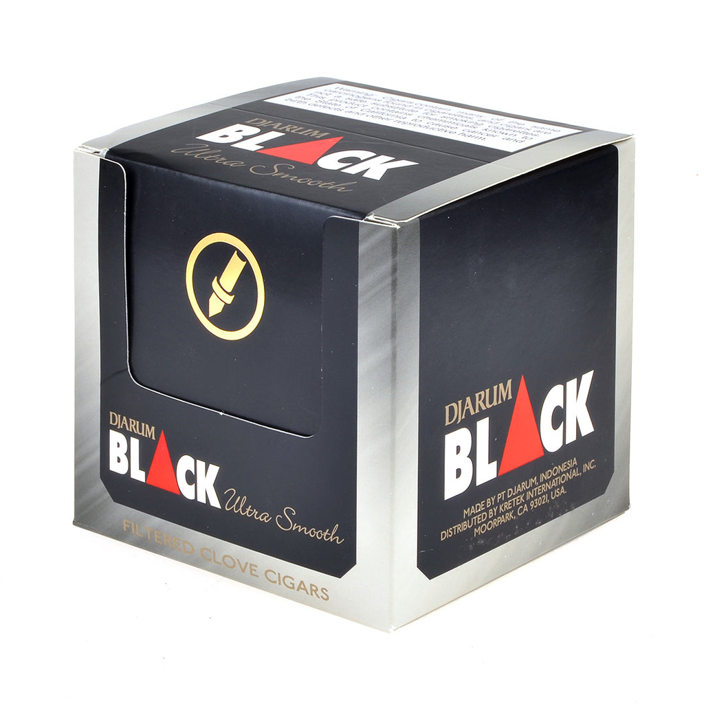 Djarum Black Silver (Ultra Smooth) Filtered Cigars 10 Packs of 12 1
