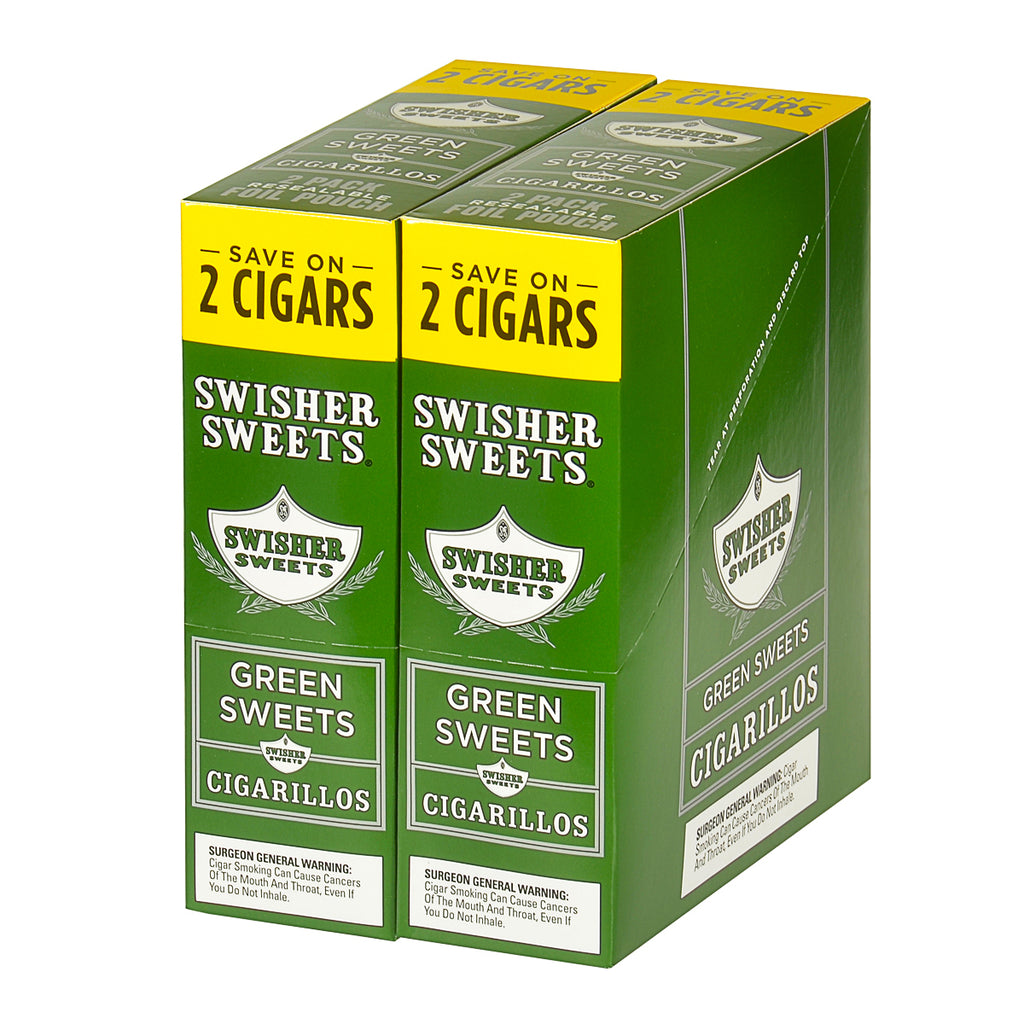 Swisher Sweets Cigarillos 30 Packs of 2 Cigars Green Sweet 3