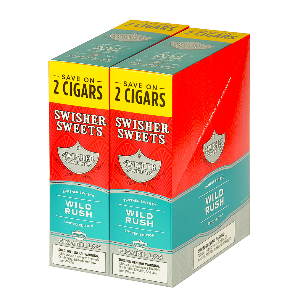 Swisher Sweets Cigarillos 30 Packs of 2 Cigars Wild Rush 1
