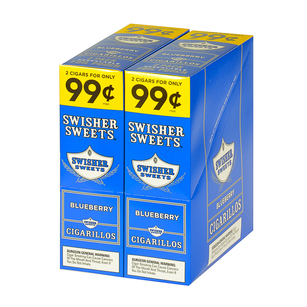 Swisher Sweets Cigarillos 99 Cent Pre Priced 30 Packs of 2 Cigars Blueberry 4