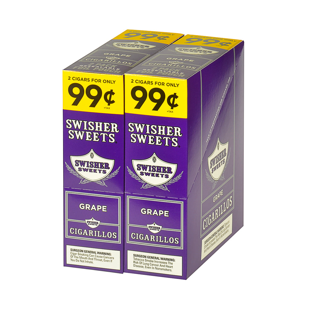 Swisher Sweets Cigarillos 99 Cent Pre Priced 30 Packs of 2 Cigars Grape 4