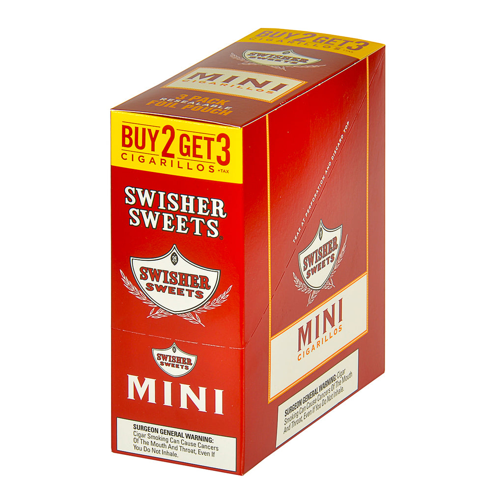 Swisher Sweets Mini Cigarillos Regular 15 Pouches of 3 4
