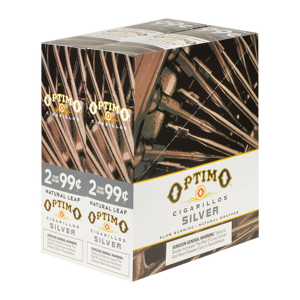 Optimo 2 for 99¢ Cigarillos 30 Pouches of 2 Silver 3
