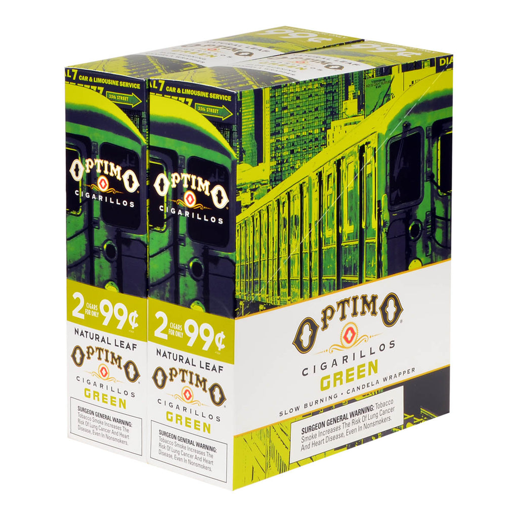Optimo 2 for 99¢ Cigarillos 30 Pouches of 2 Green 1