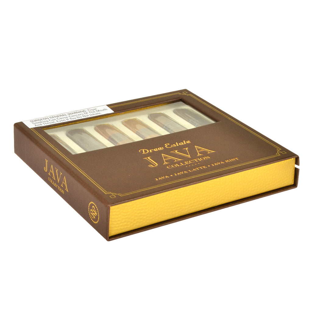 Drew Estate Java Robusto Cigars Sampler Box of 6 1
