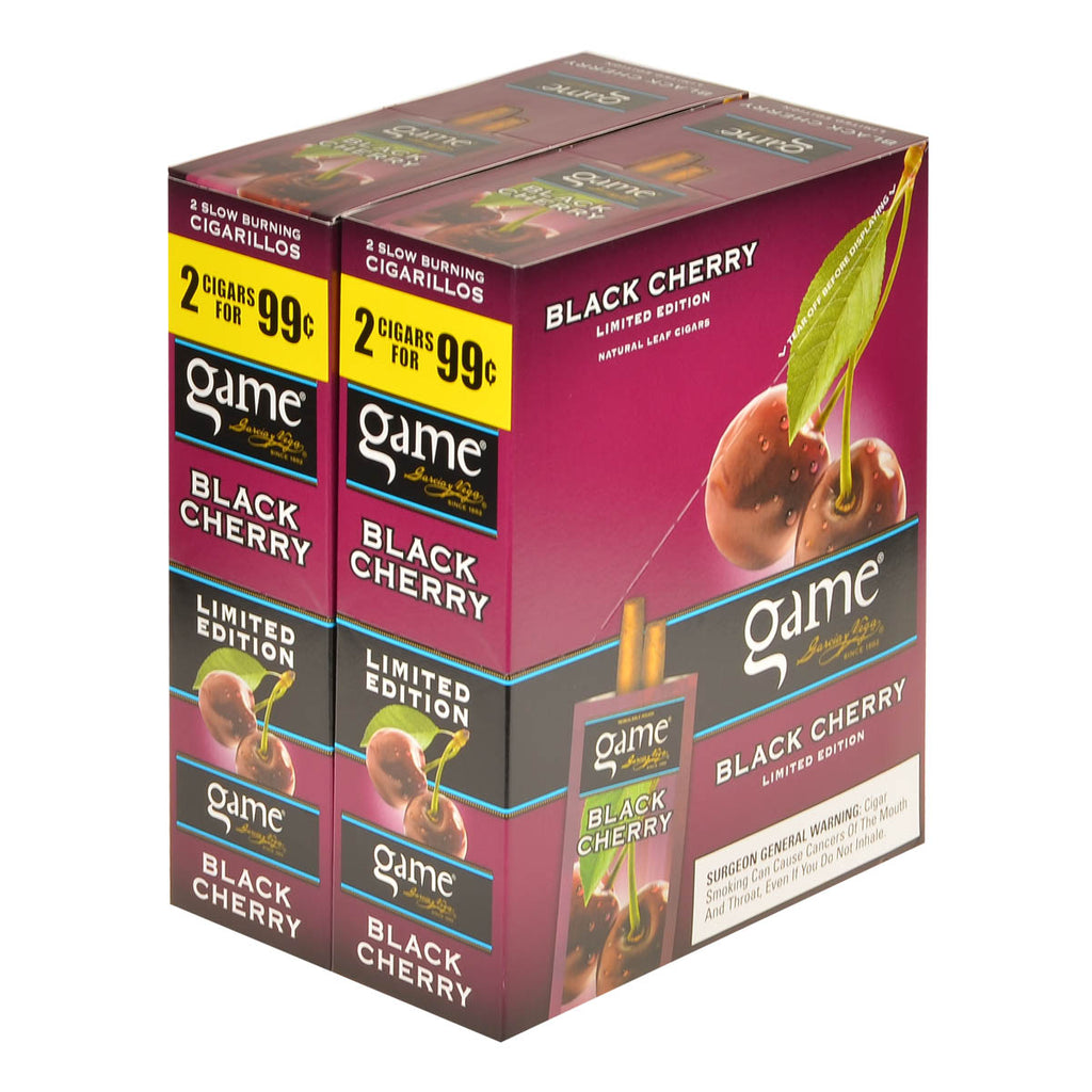 Game Vega Cigarillos Black Cherry Foil 2 for 99 Cents 30 Pouches of 2 4