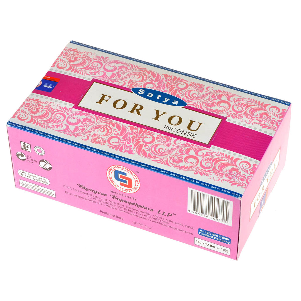 Satya Incense For You Pack of 12 1