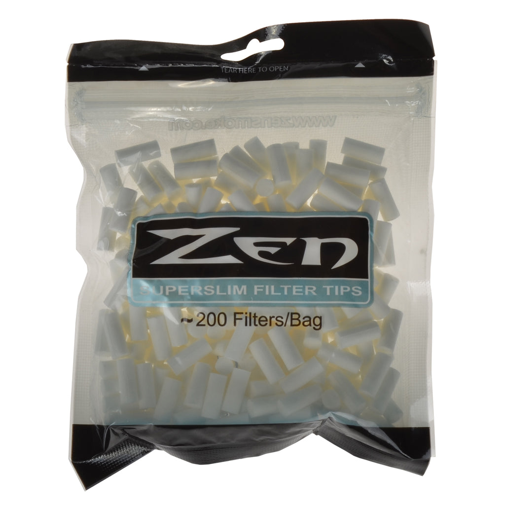 Zen Filter Tips Superslim 200 Tips Per Bag 1