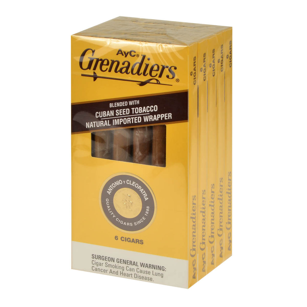 AyC Grenadiers Dark Cigars 5 Packs Of 6 1