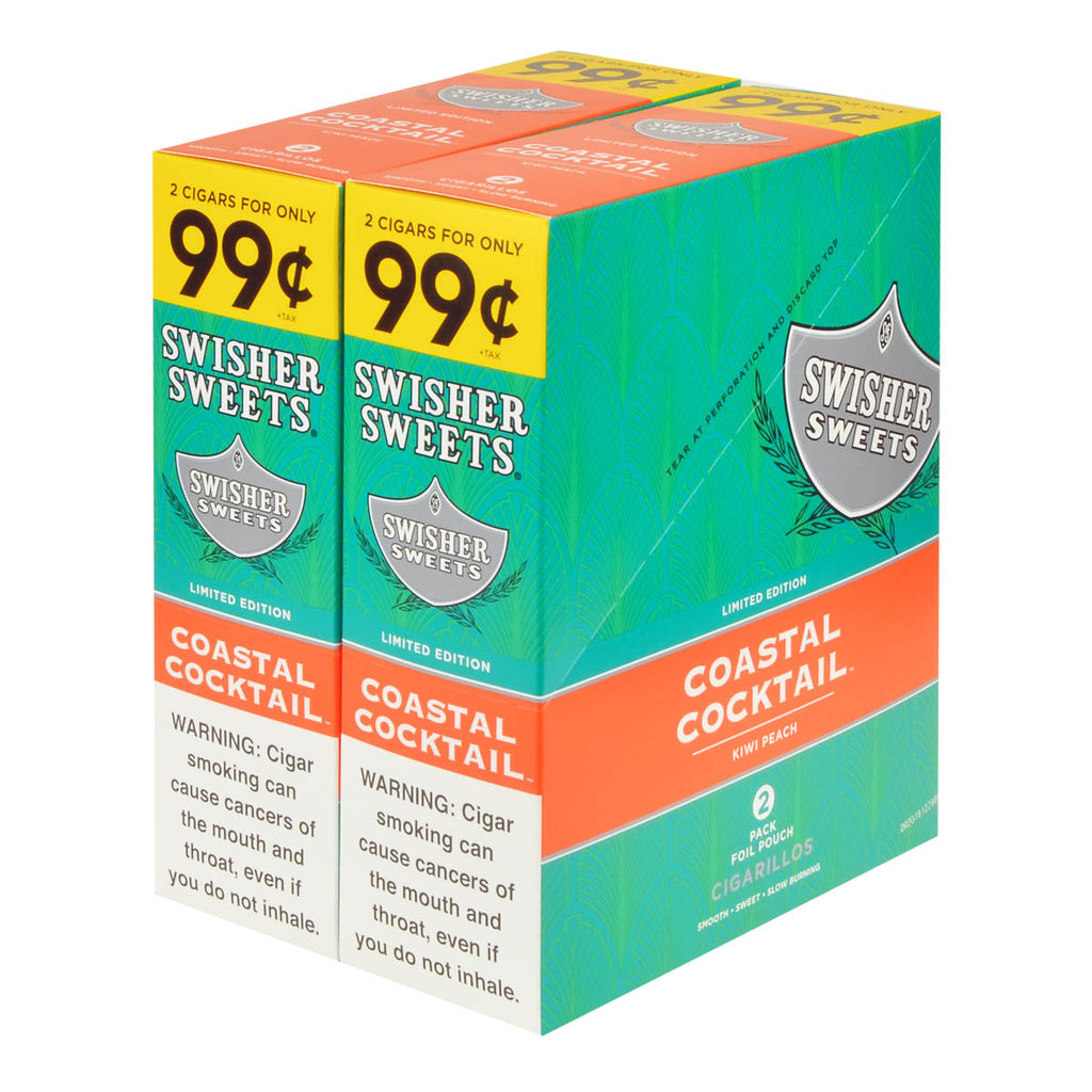 Swisher Sweets Cigarillos 99 Cent Pre Priced 30 Packs of 2 Cigars Coastal Cocktail 1