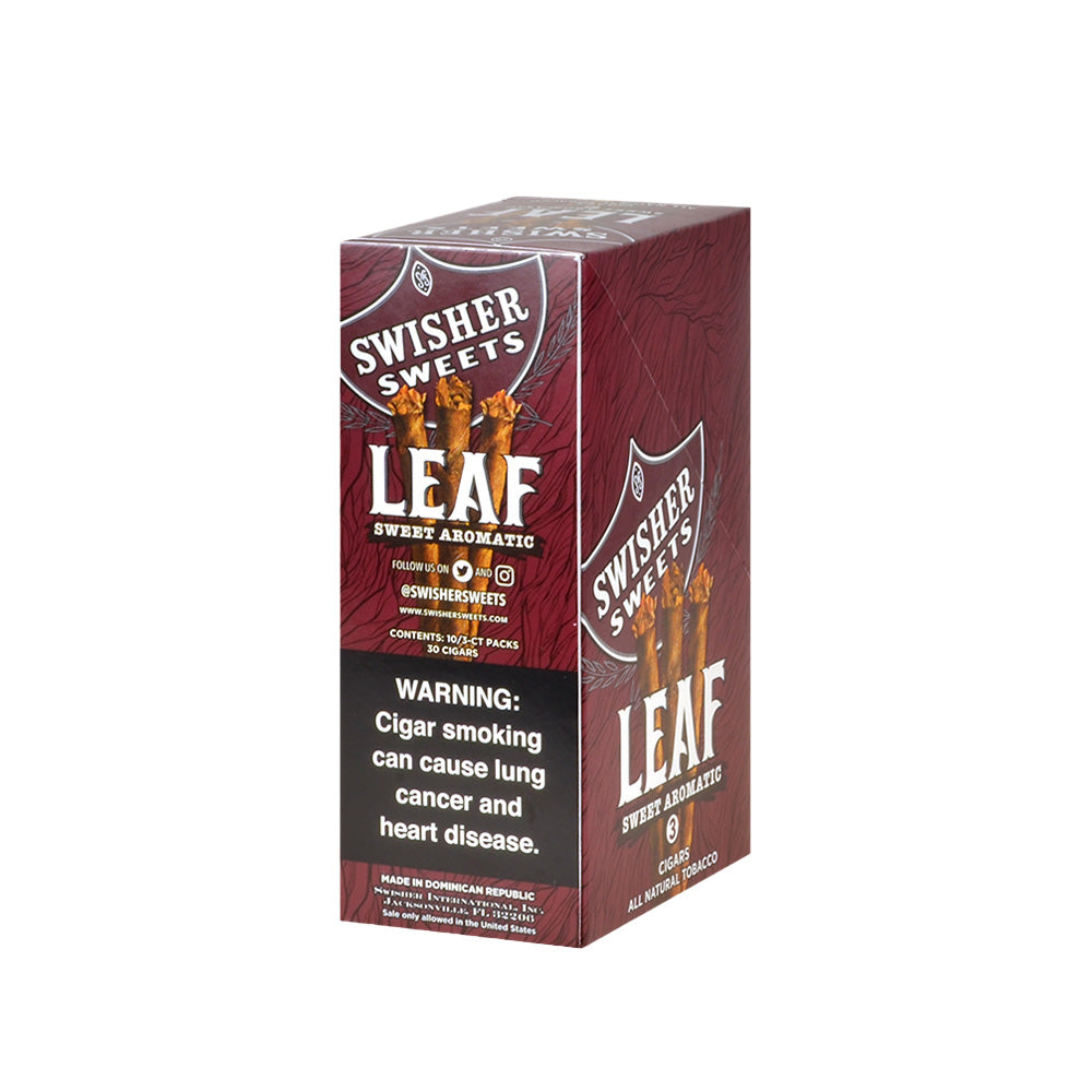 Swisher Sweets Leaf 10/3-ct Pack of 30 Sweet Aromatic 2