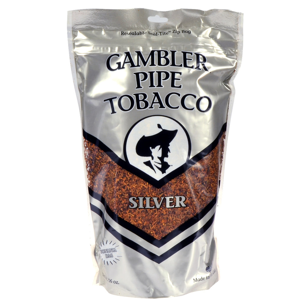 Gambler Pipe Tobacco Silver 16 oz. Bag 1