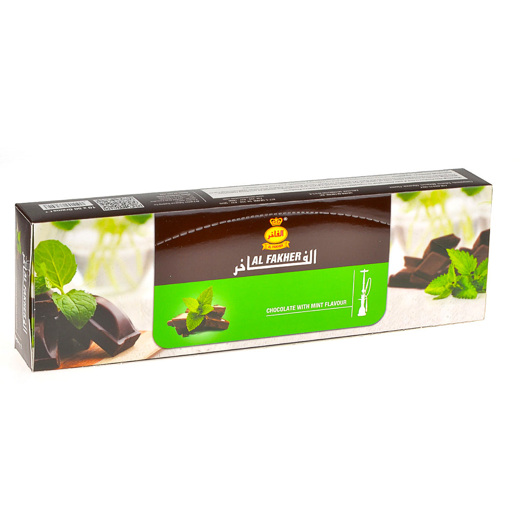 Al Fakher Chocolate With Mint Hookah Shisha 10 Packs of 50g 1