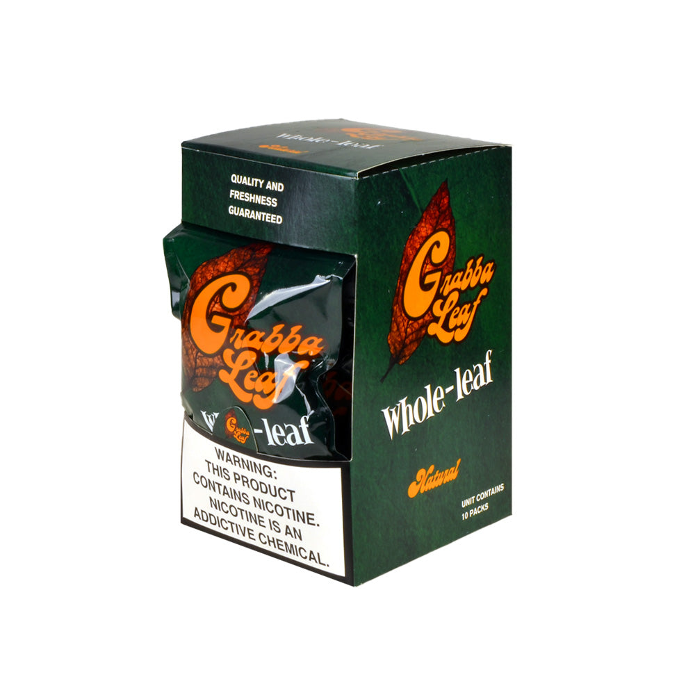 Grabba Leaf  Whole Leaf Pack of 10 – Tobacco Stock
