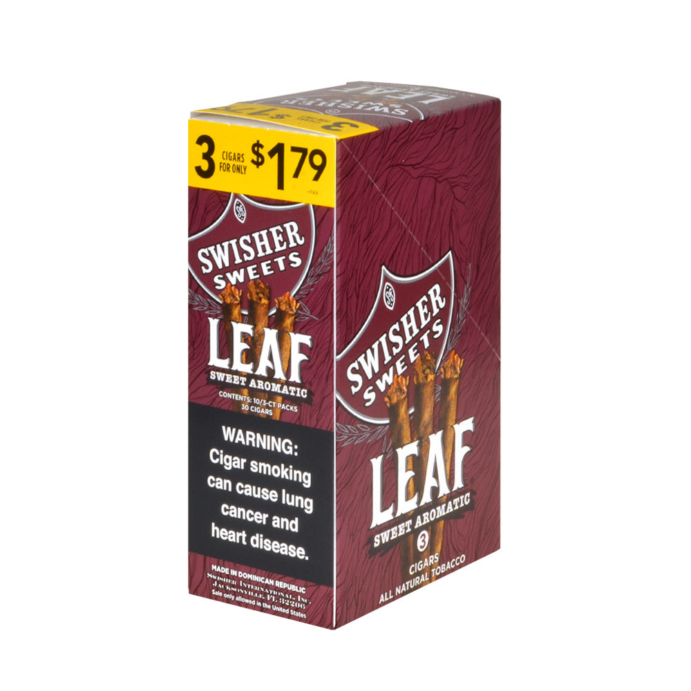 Swisher Sweets Leaf 3 for $1.79 Pack of 30 Sweet Aromatic 2