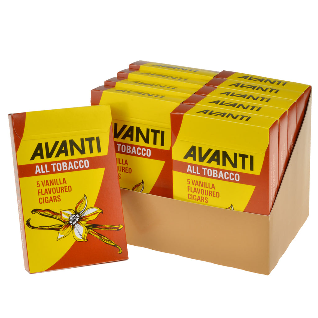 Parodi Avanti Vanilla Flavored Cigars 10 Packs of 5 1