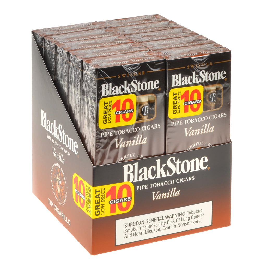 Blackstone Tip Vanilla Cigarillos 20 Packs of 5 1