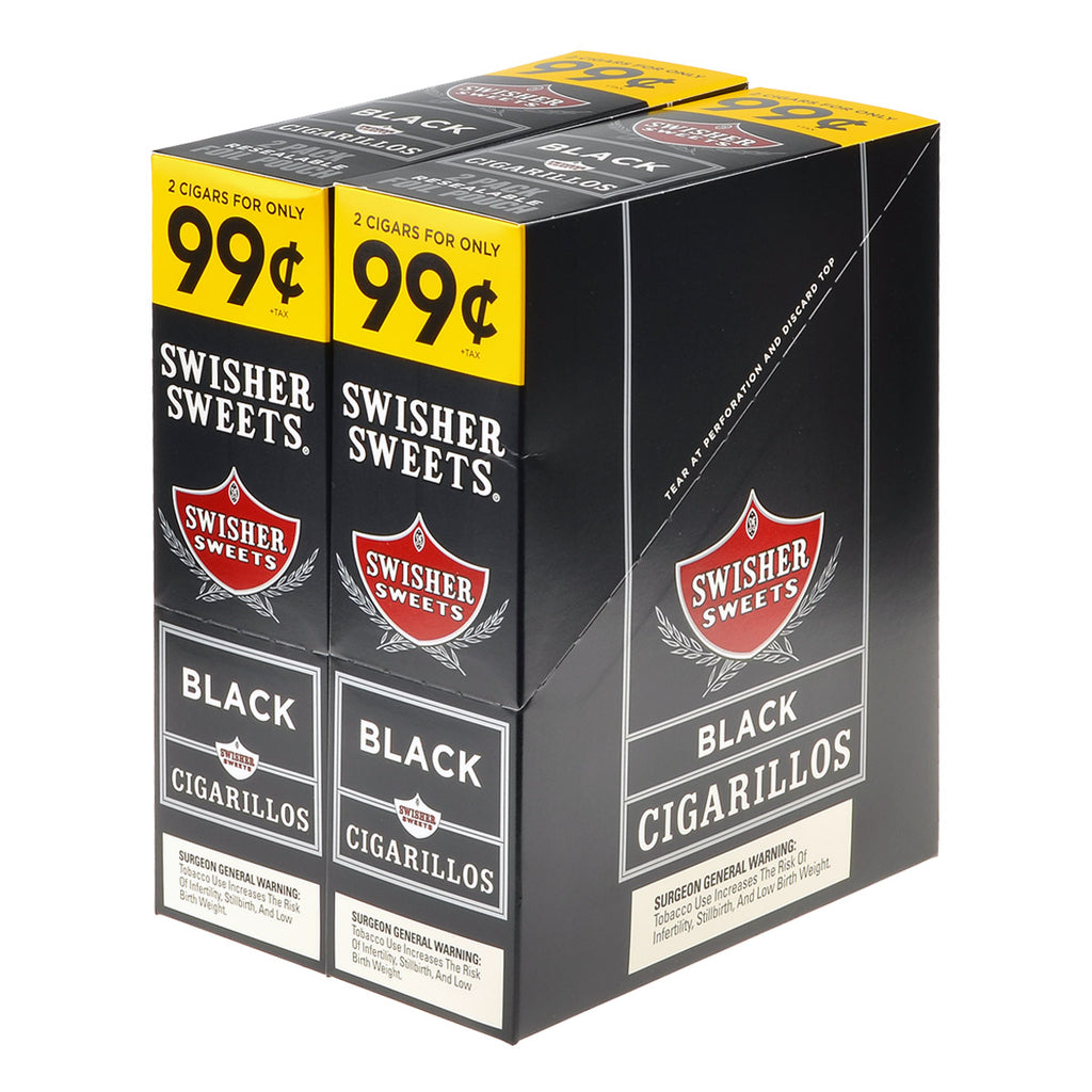 Swisher Sweets Cigarillos 99 Cent Pre Priced 30 Packs of 2 Cigars Black 1