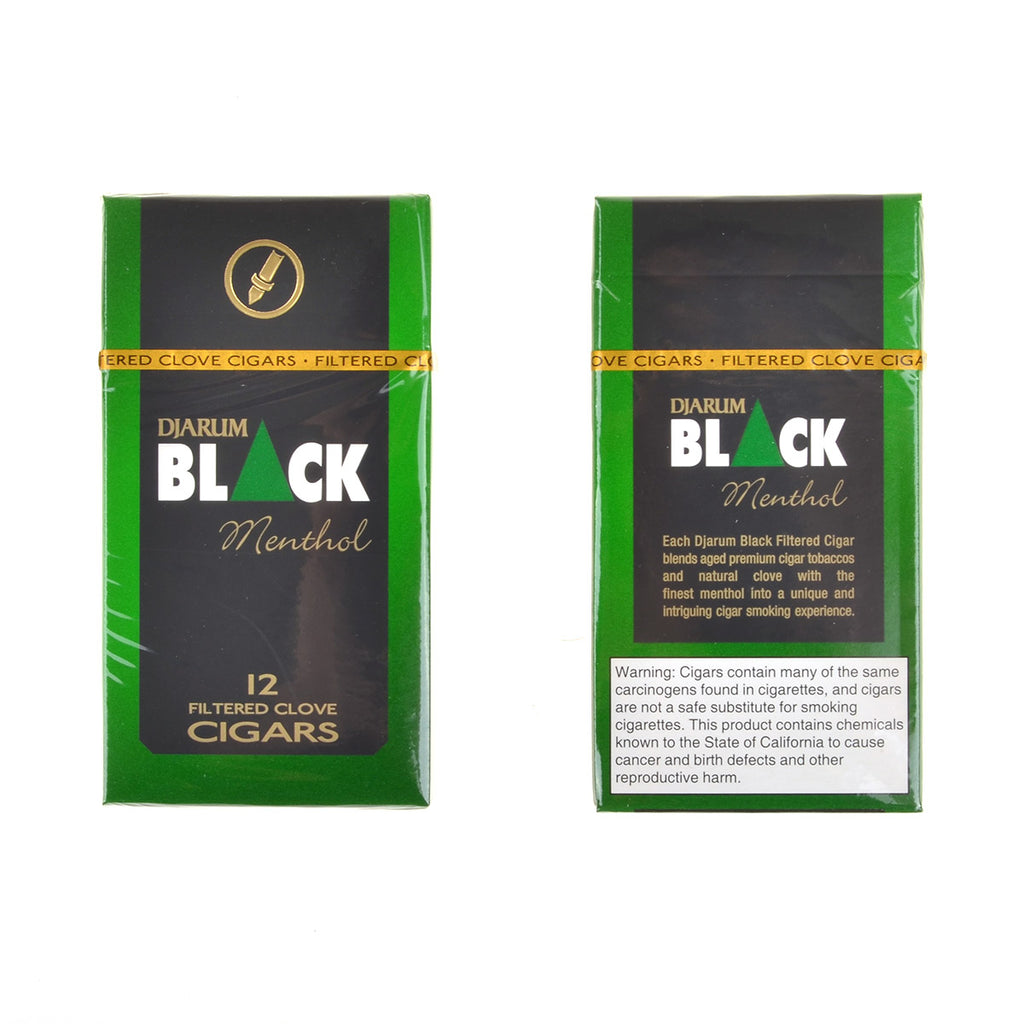 Djarum Black Menthol (Emerald) Filtered Cigars 10 Packs of 12 2