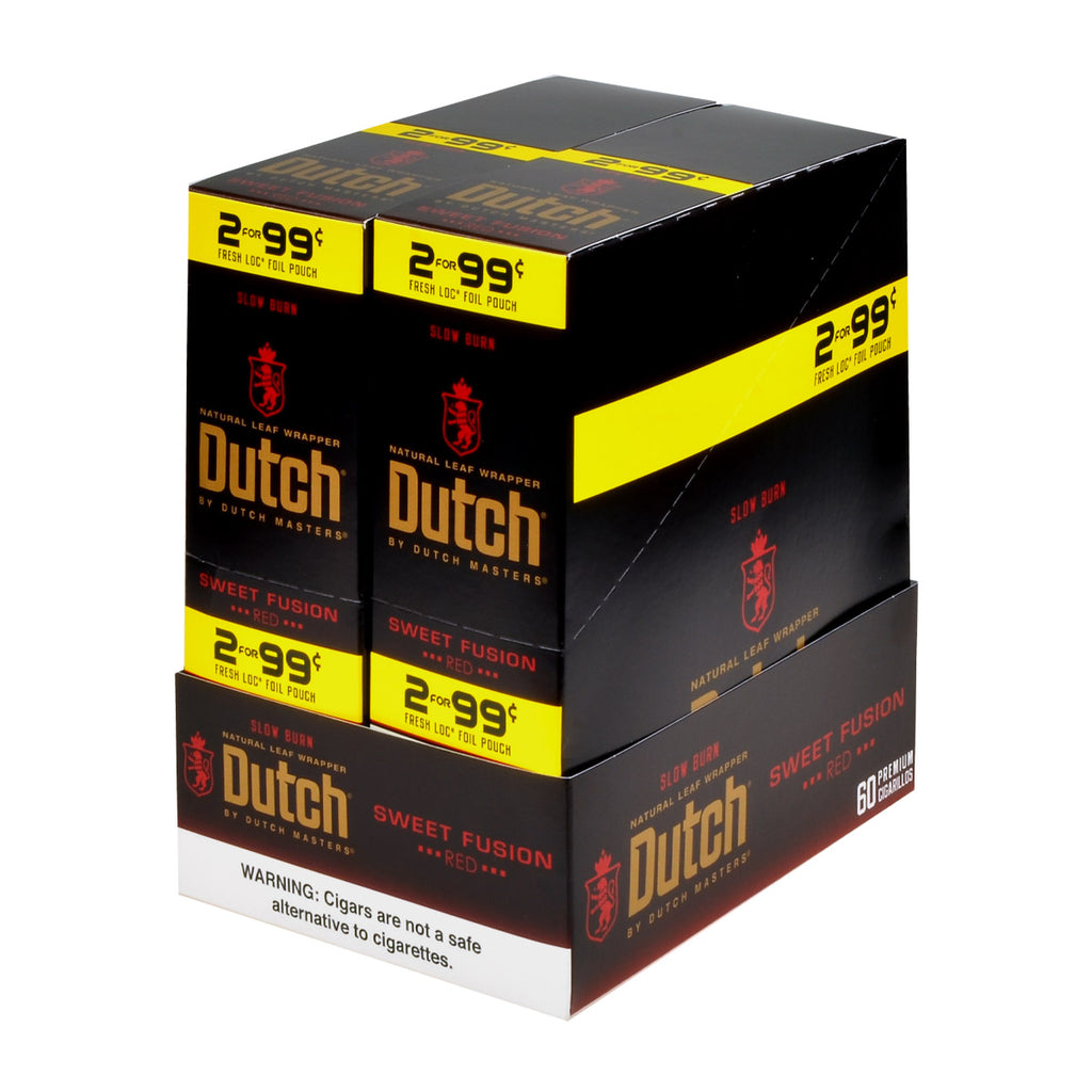 Dutch Masters Foil Fresh Sweet Fusion 99 Cent Cent Cigarillos 30 Packs of 2 1