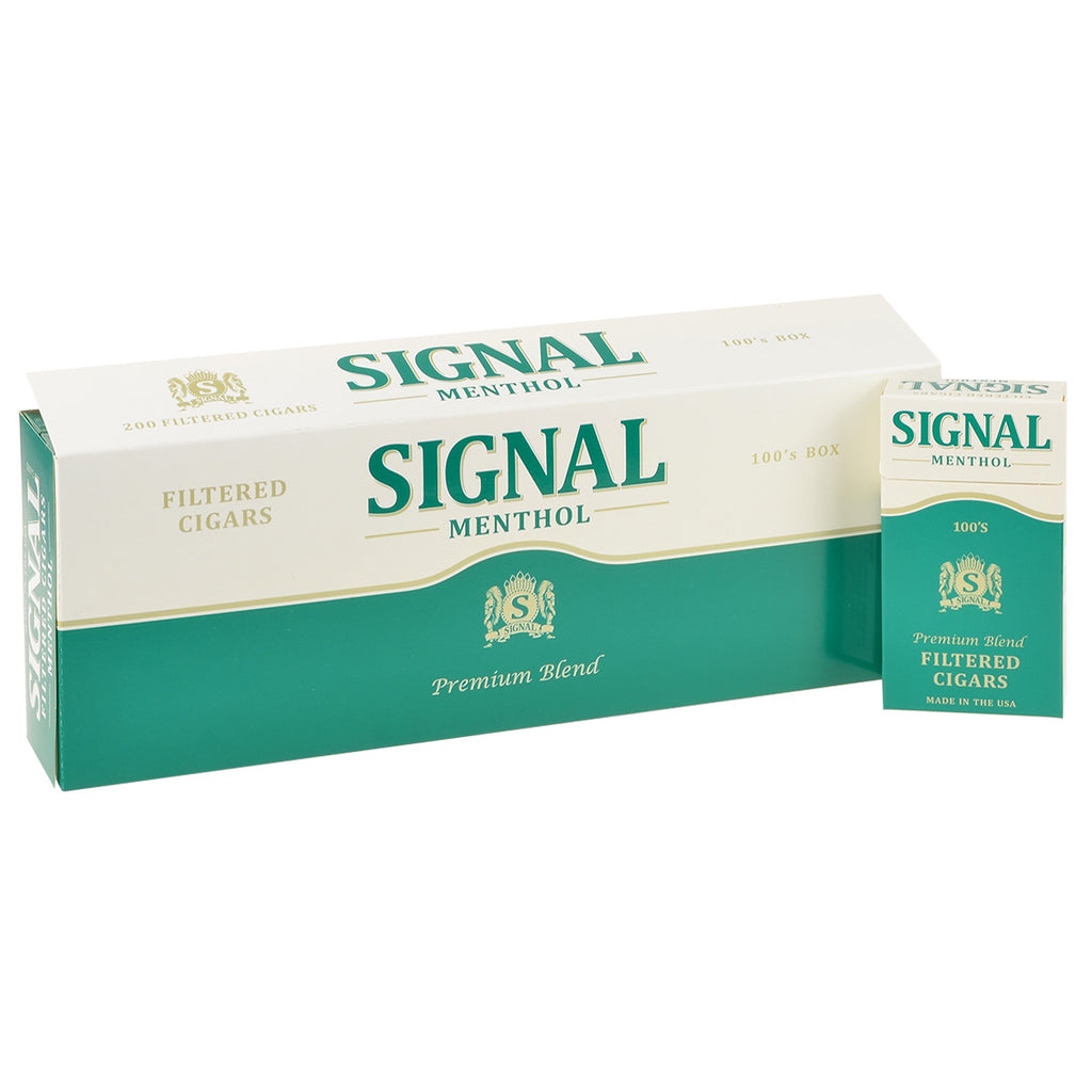 Signal Menthol Filtered Cigars 10 Packs of 20 3