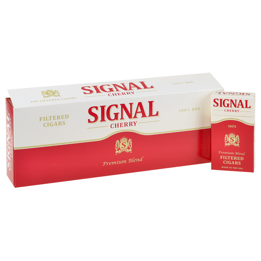 Signal Cherry Filtered Cigars 10 Packs of 20 1
