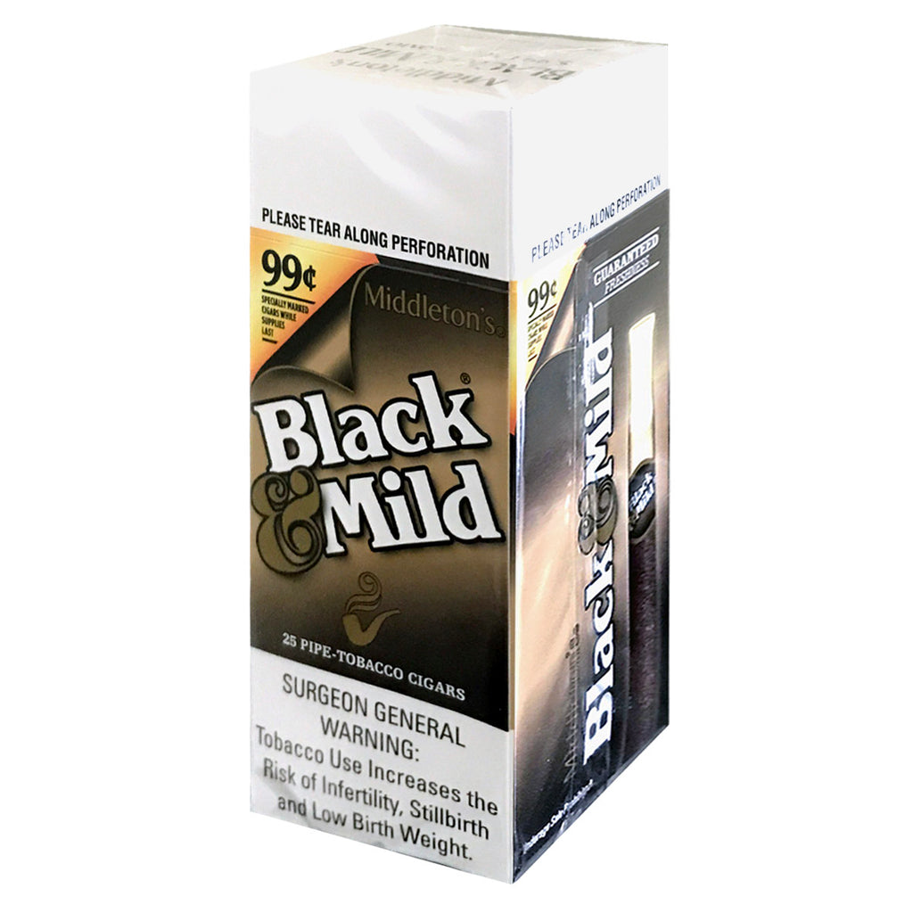 Middleton's Black & Mild Regular 99 Cents Box of 25 Cigars 1