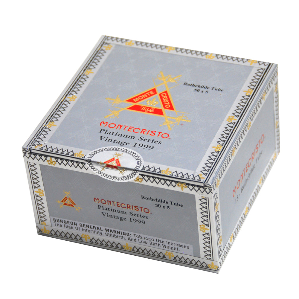 Montecristo Platinum Series Rothchilde 50 ‚àö√≥ 5 Tube Premium Cigars Box of 15 1