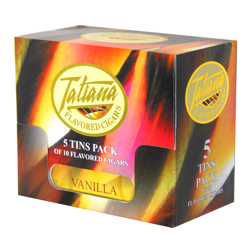 Tatiana Miniatures Vanilla Cigars 5 Packs of 10 1