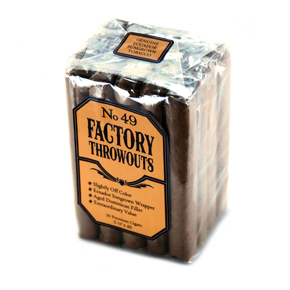 Factory Throwouts No. 49 Premium Cigars Bundle of 20 1