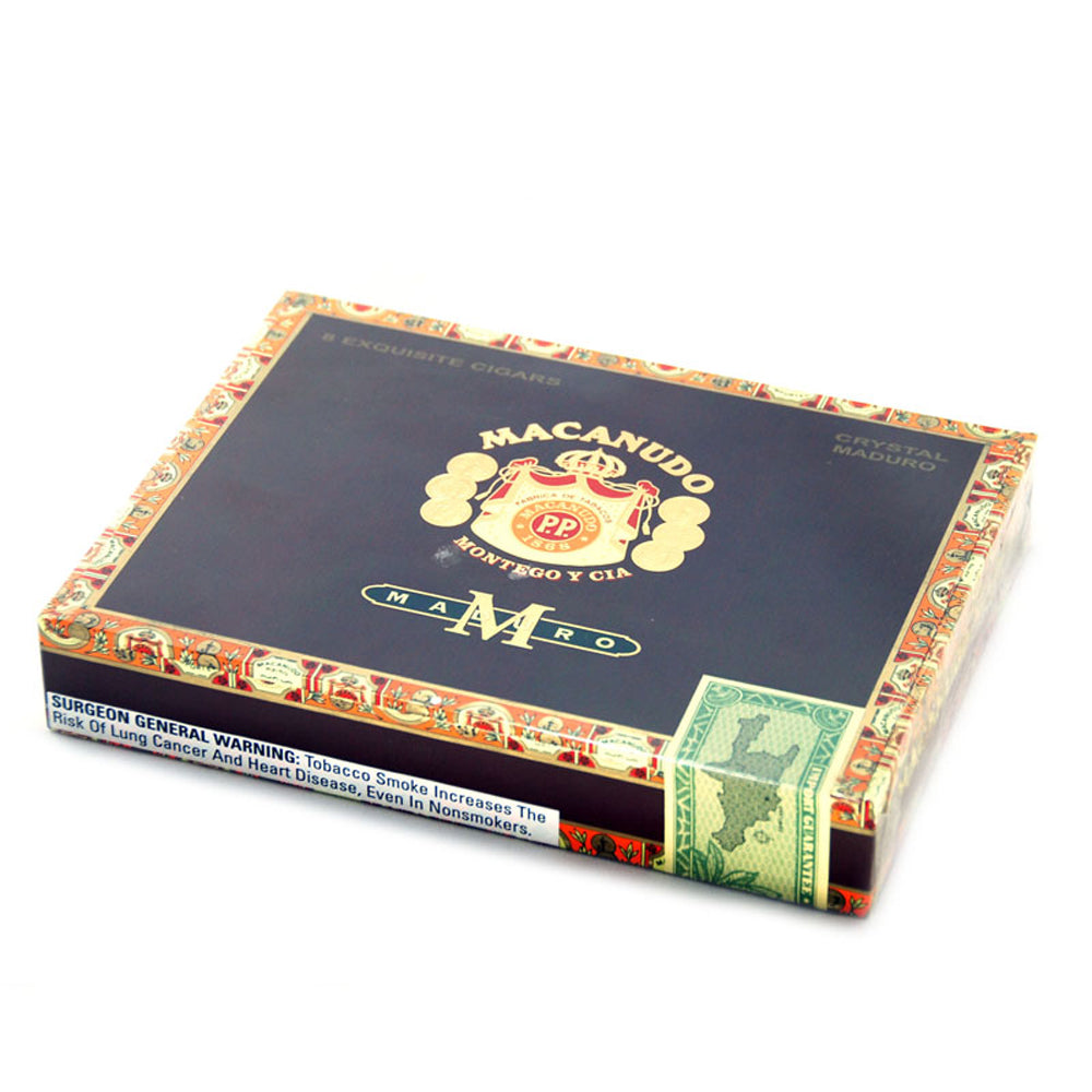 Macanudo Crystal Maduro Cigars Box of 8 1