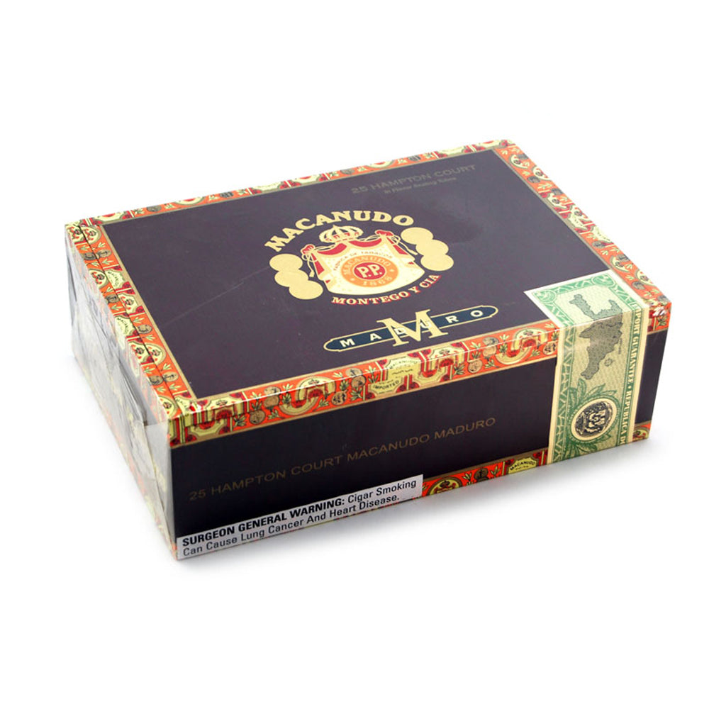 Macanudo Hampton Court Tube Maduro Cigars Box of 25 1