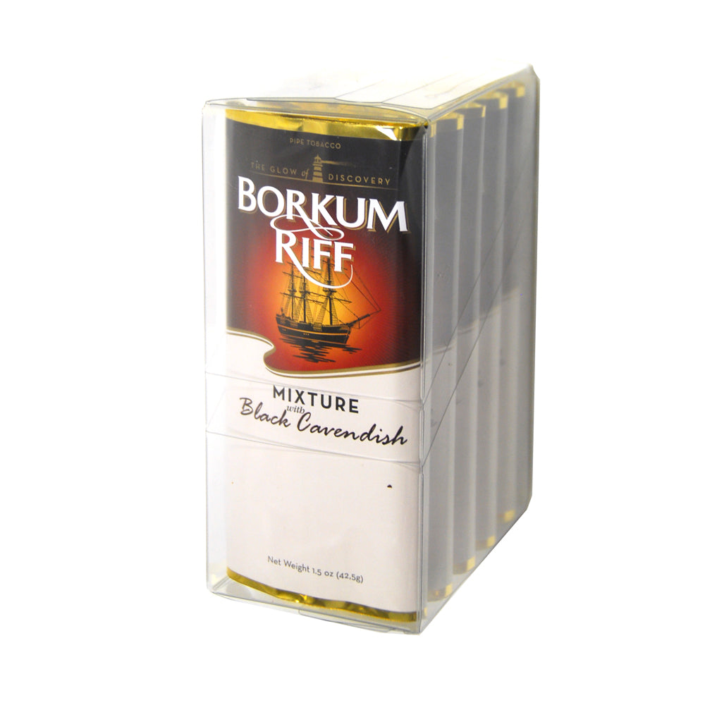 Borkum Riff Black Cavendish Pipe Tobacco 5 Pockets of 1.5 oz. 3