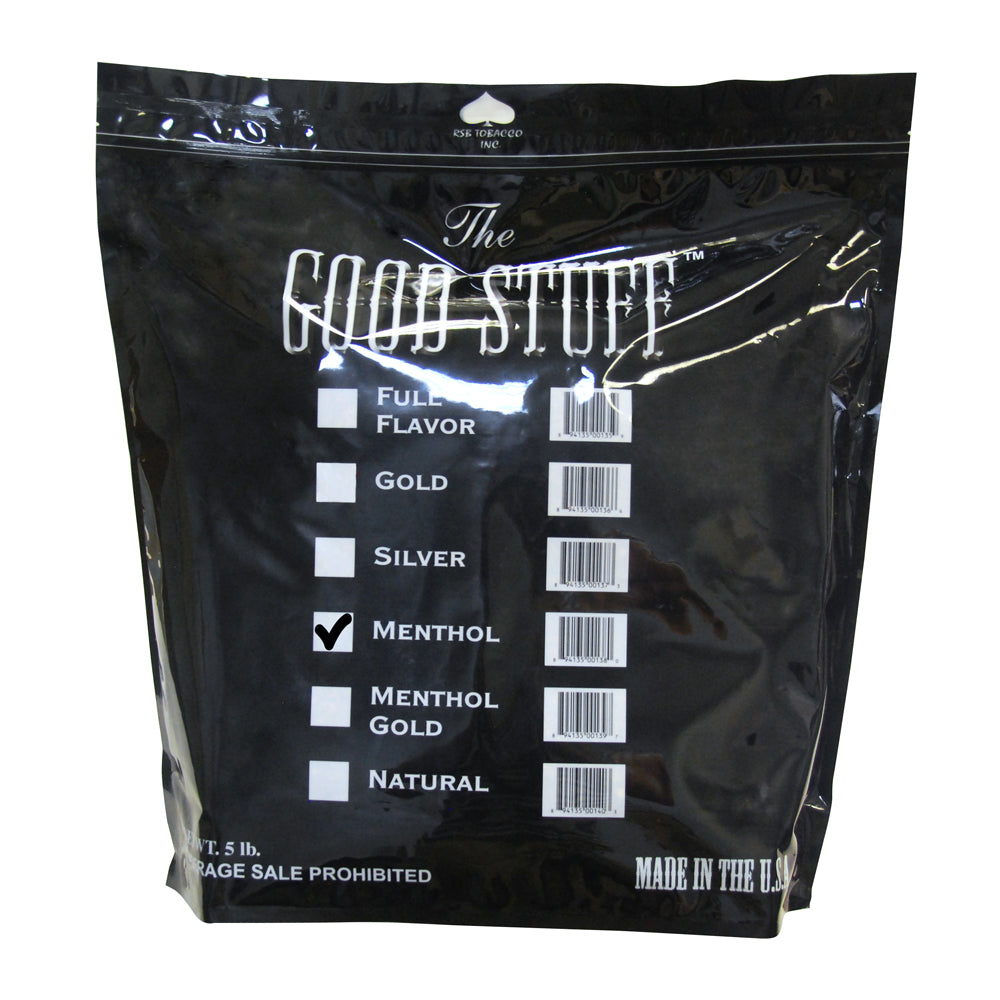 Good Stuff Menthol Pipe Tobacco 5 Lb. Bag – Tobacco Stock